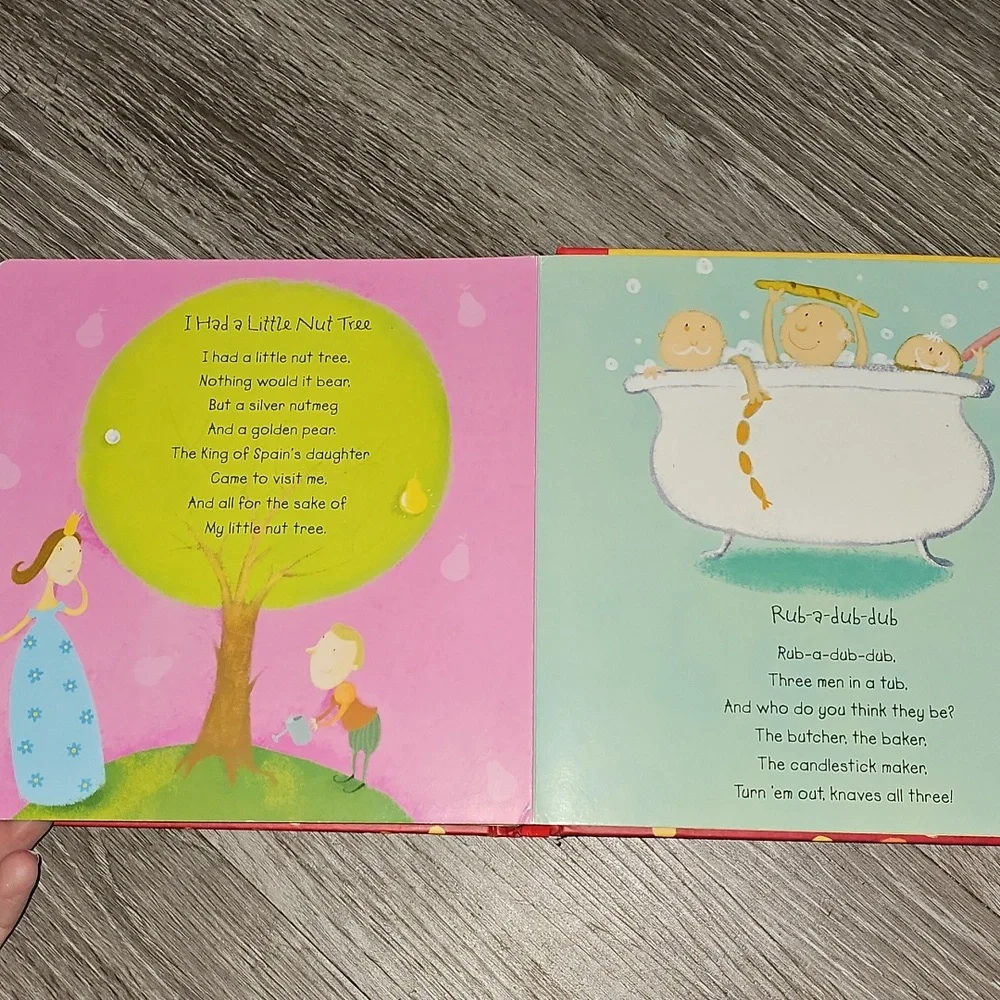 Hickory Dickory Dock and other Nursery Rhymes Book. Hard Cover.